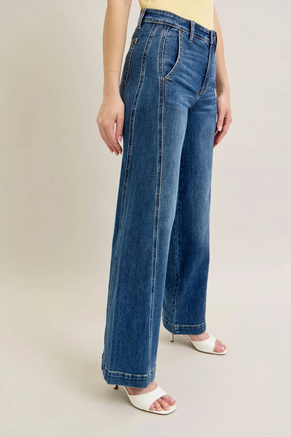 Judy Blue - High Waist Trouser Wide Leg Jean