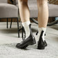 All Black - LUX SOCK CAMPER SHOES