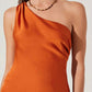 Astr - Francis Satin One Shoulder Top
