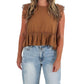 Ee:Some - Delicate Edge Lace Trim Top