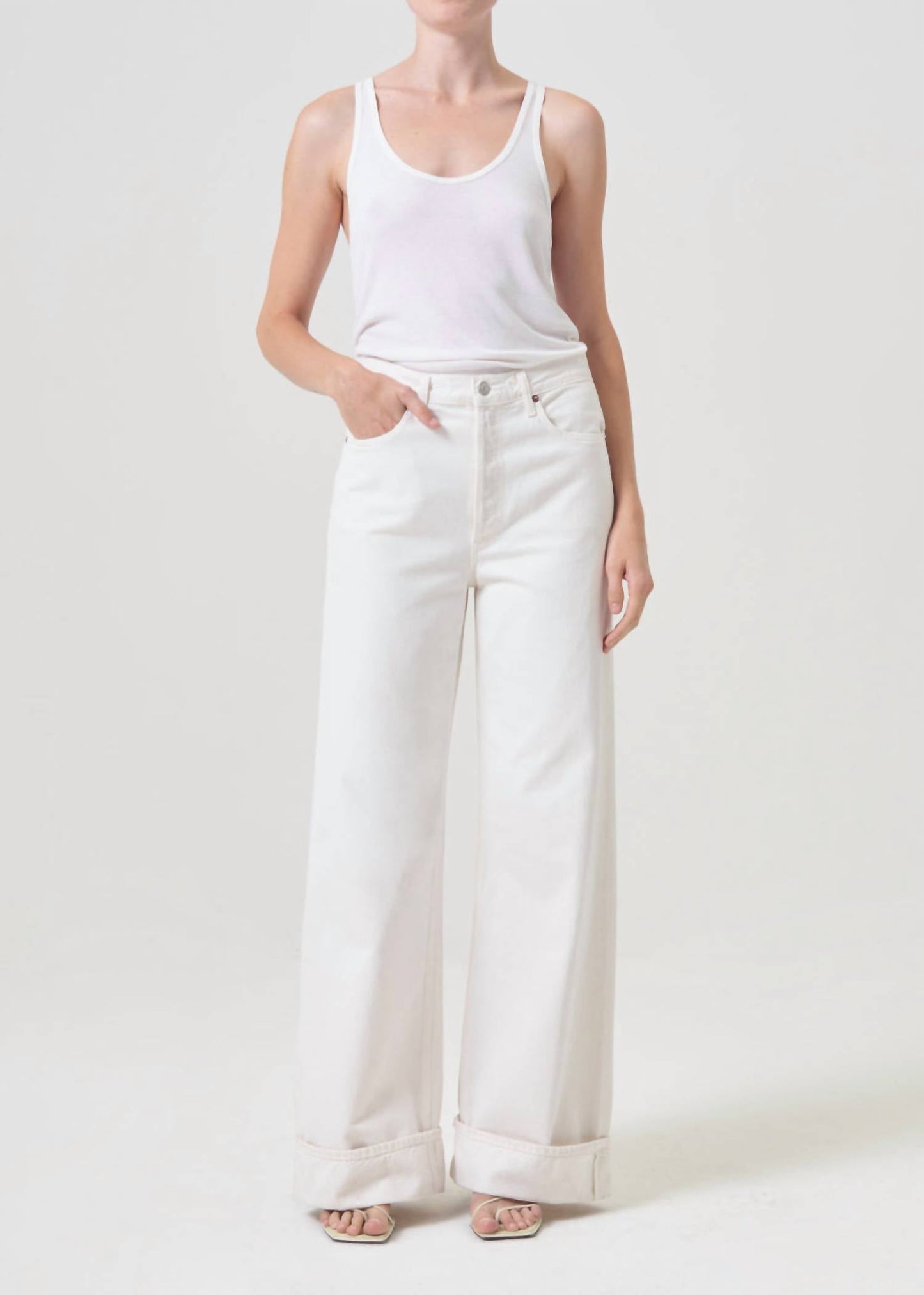 Agolde - Dame High Rise Wide Leg Jeans