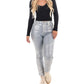 Cello - High Rise Metallic Straight Jeans