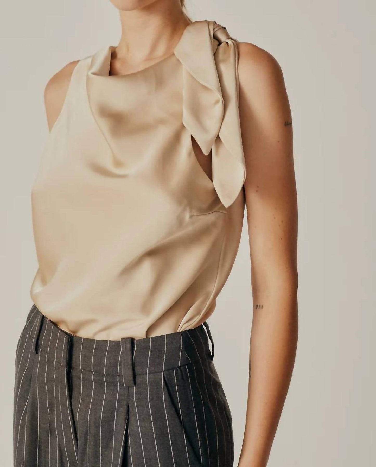 Deluc - Alchemilla Sleeveless Cowl Neck Top