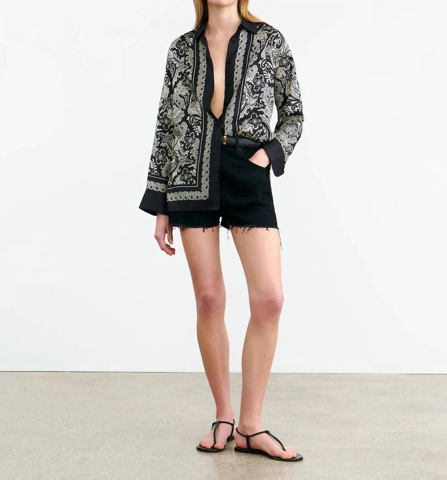 Nili Lotan - Alfie Printed Shirt