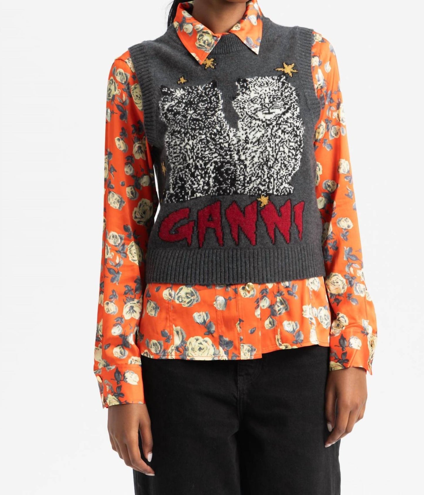Ganni - Cats Vest