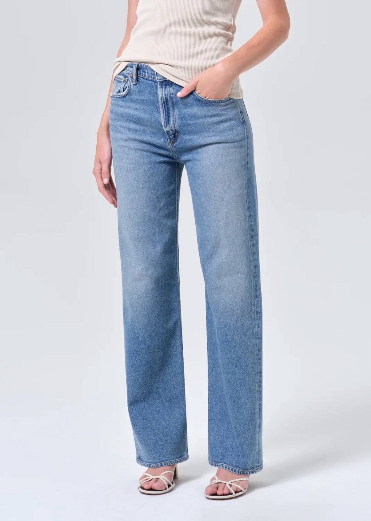 Agolde - Women's Ren Wide Leg Jeans