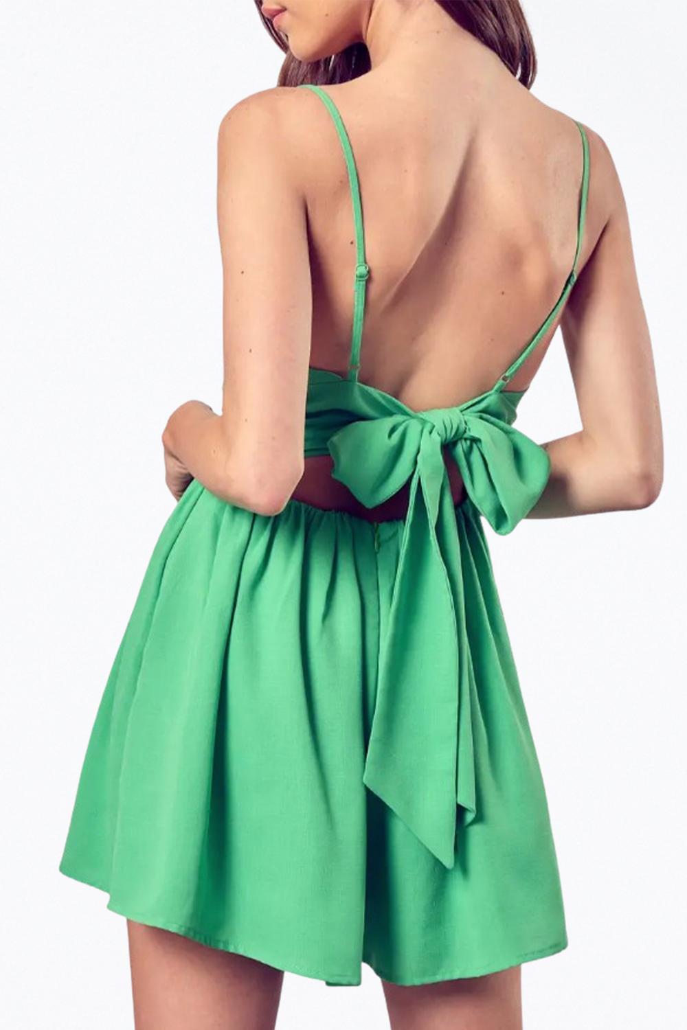 Do+Be - OPEN-BACK SHIRRED TWILL ROMPER