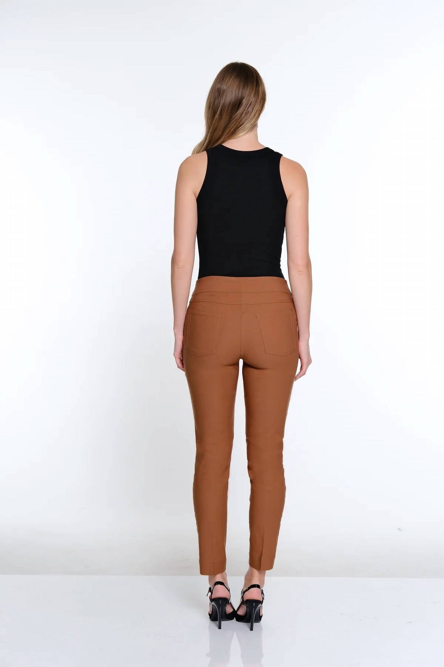 Slimsation By Multiples - Pull On Faux Ankle Pants