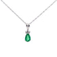 .29ct Emerald Diamond Fashion Pendants 10KT White Gold