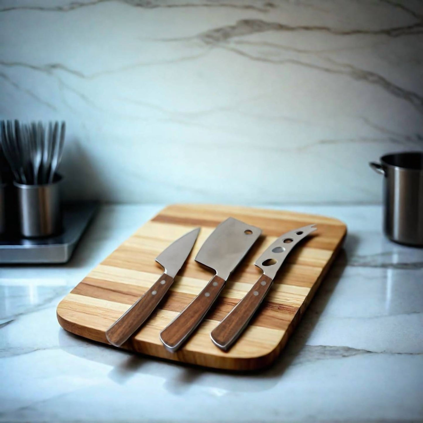 Creative Gifts International - 3-Piece Cheese Knife Set