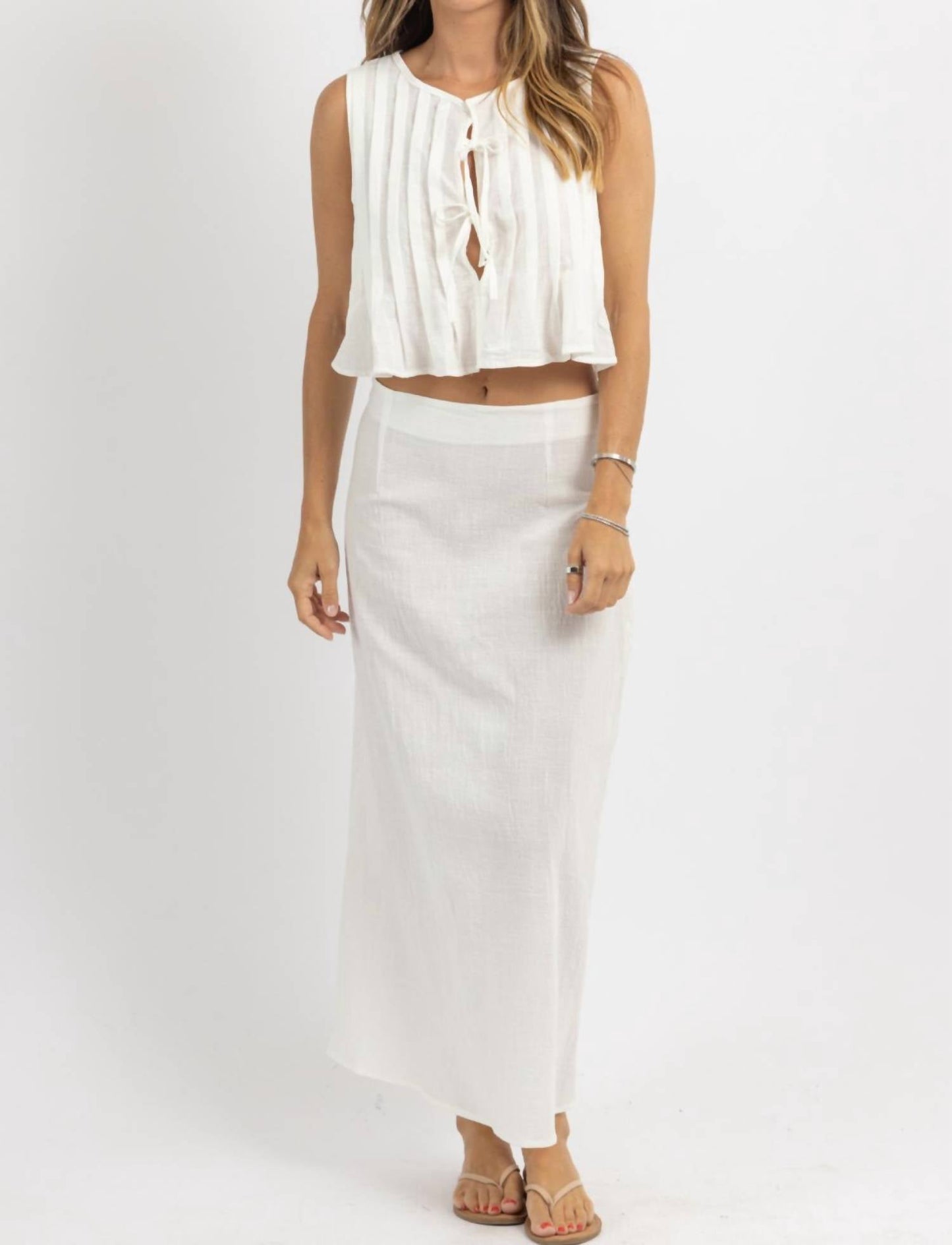 1 Fashion - Rita Linen Skirt Set
