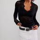 Free People - All Day Lace Long Sleeve Top