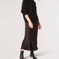 Apricot - Satin Bias Cut Maxi Skirt