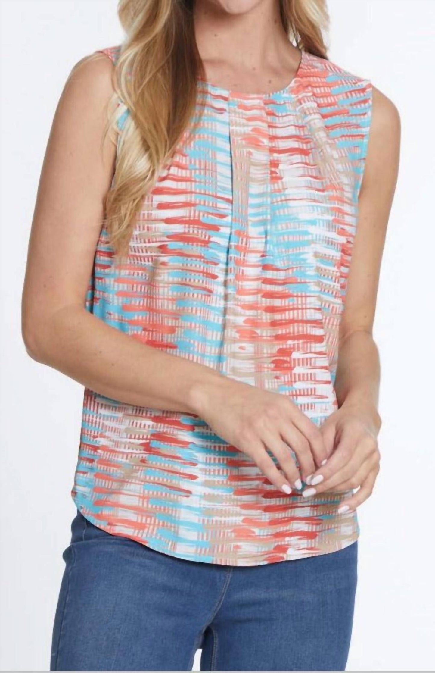 Multiples - Button Back Sleeveless Top