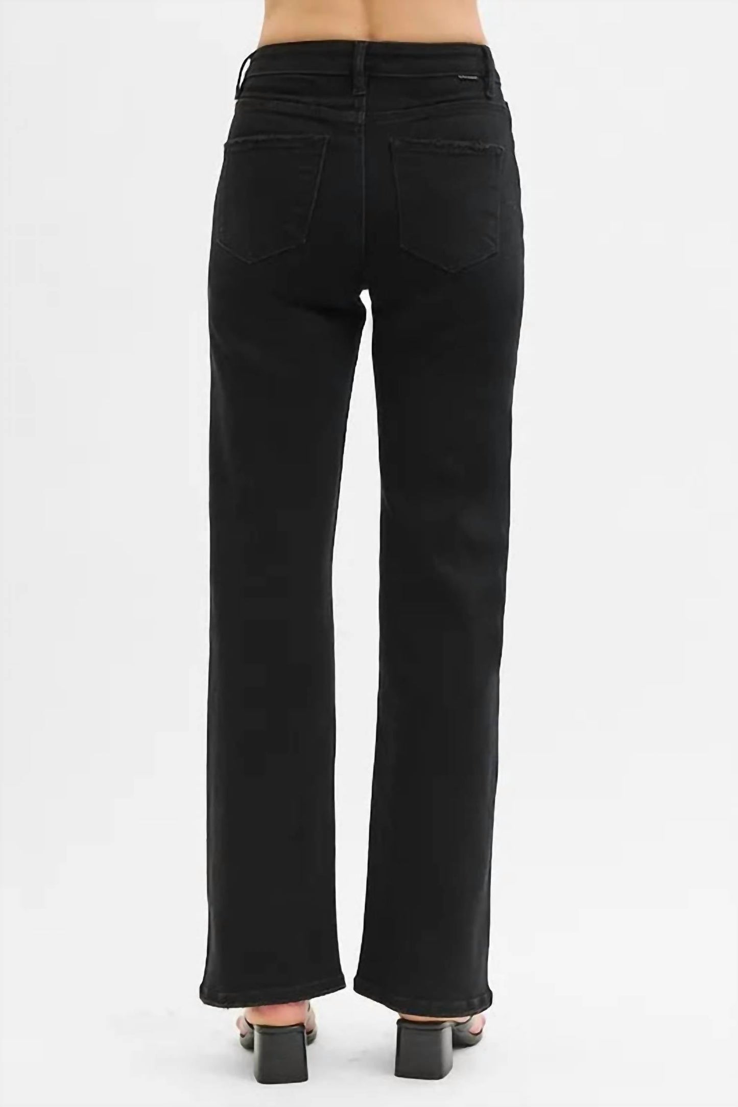 Trendsi - Women's Risen Full Size High Rise Wide Leg Jeans Plus Size