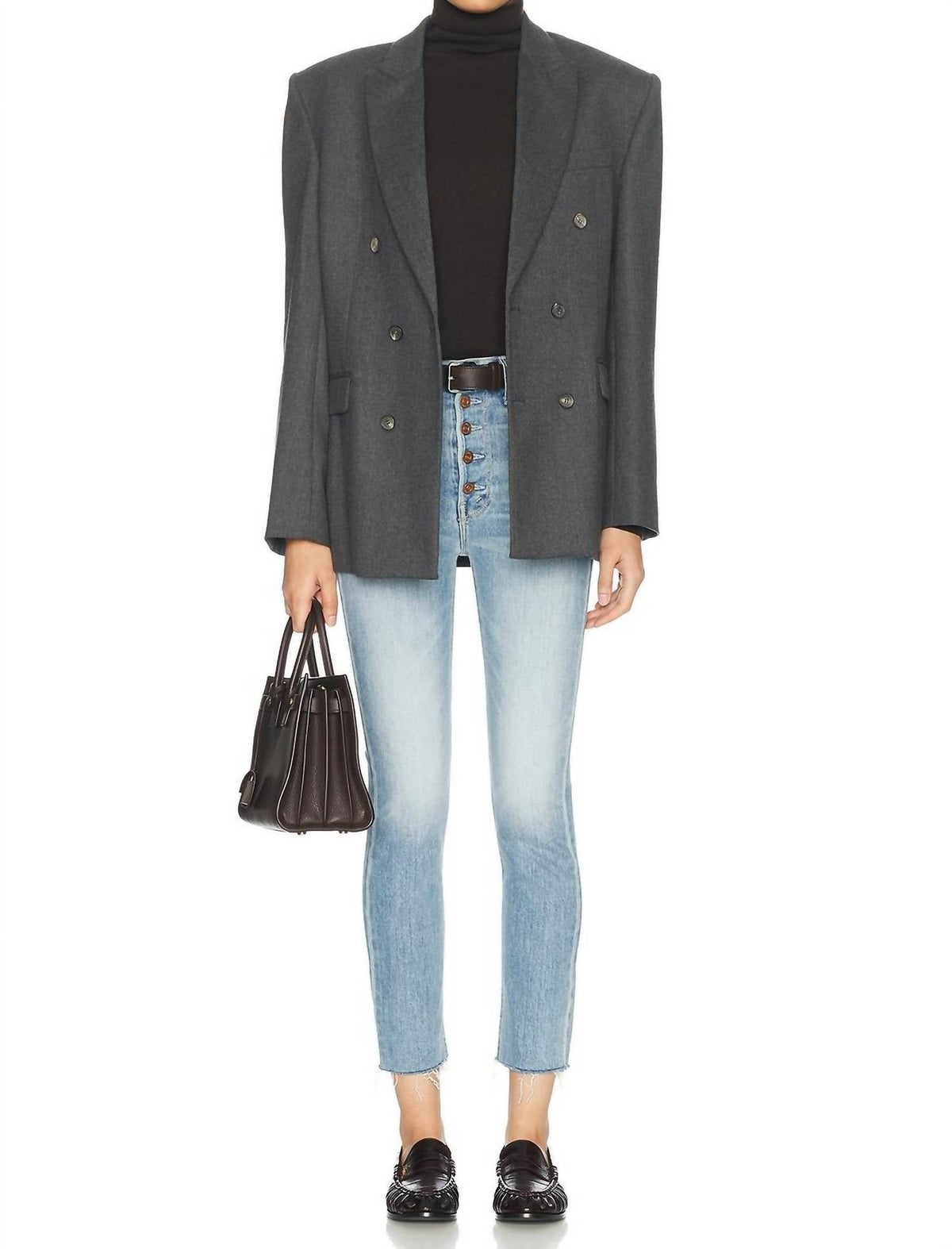 Mother - Skinny Pixie Dazzler Ankle Fray Jeans