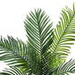 47" Tall Artificial Palm Tree - Indoor Faux Plant in Black Pot