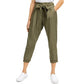 Indigo Rein Junior s High Rise Paperbag Pants Green Size X-Large