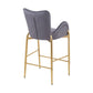Fabric Counter Height Bar Stools (Set of 2)
