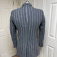 Tallia - Men's Slim Fit Striped Print Veracruz Wool Blend Overcoat