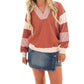 She + Sky - Girl on the Go Colorblock Sweatshirt
