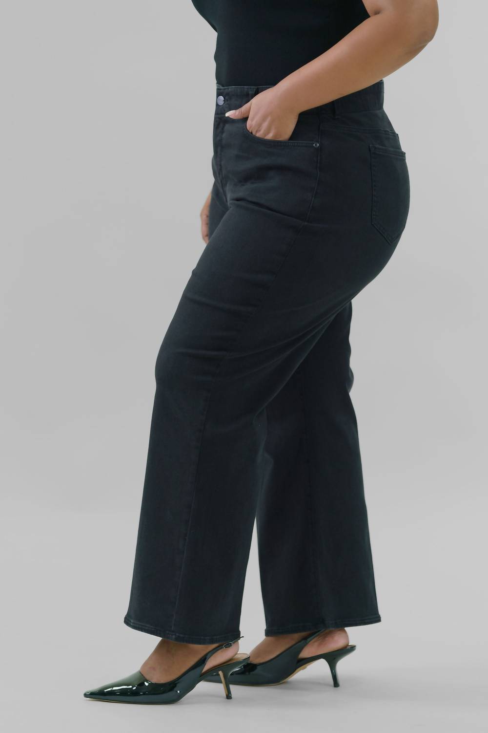 Nydj - Waist Match High Rise Major Wide Leg Jeans