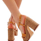 Free People - FAHN JUTE PLATFORM SANDAL