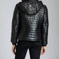 11 Uptown - Puffer Leather Jacket
