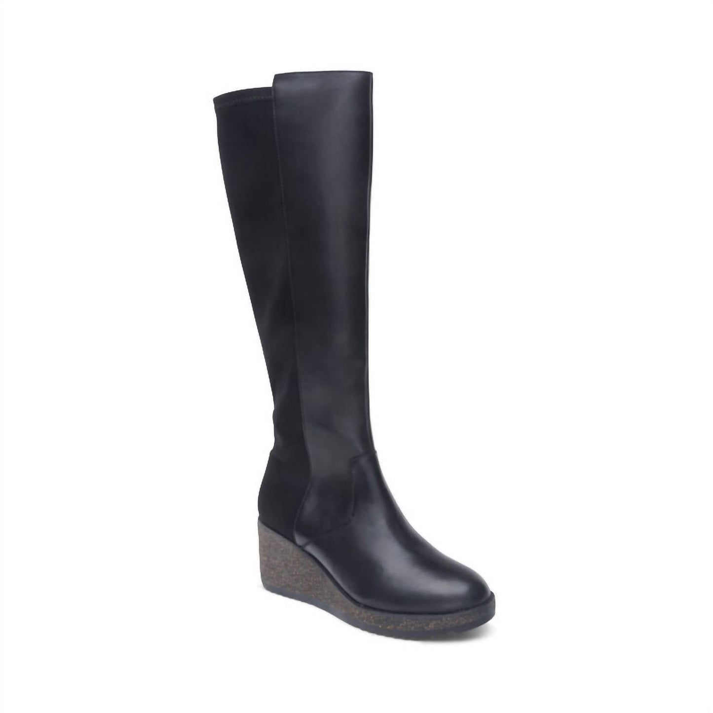 Aetrex - Women's Rose Knee High Cork Wedge Boot