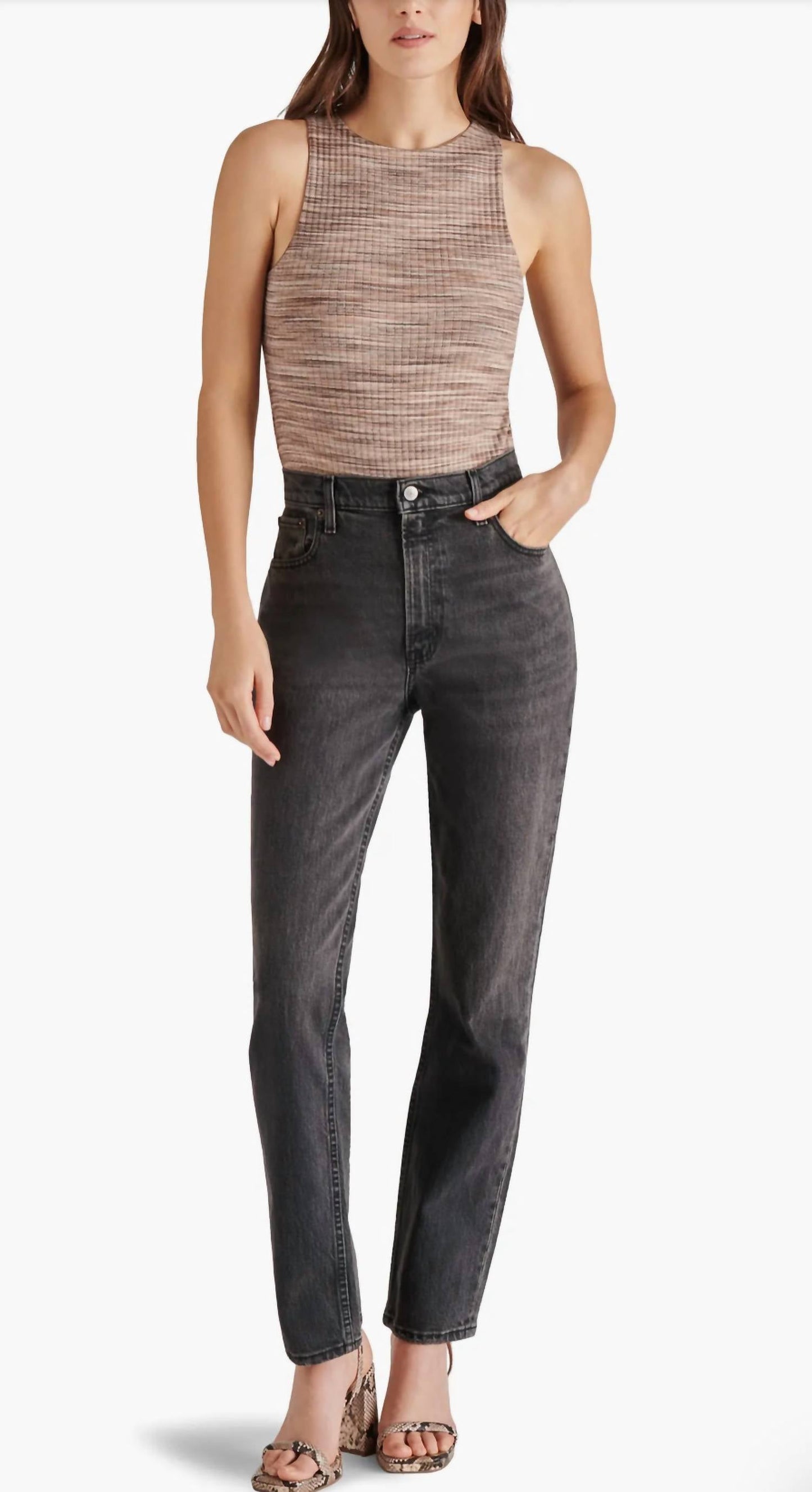 Steve Madden - Rib Sleeveless Bodysuit