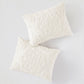 Tufted Cotton Chenille Medallion Fringe Coverlet Mini Set - Off-White