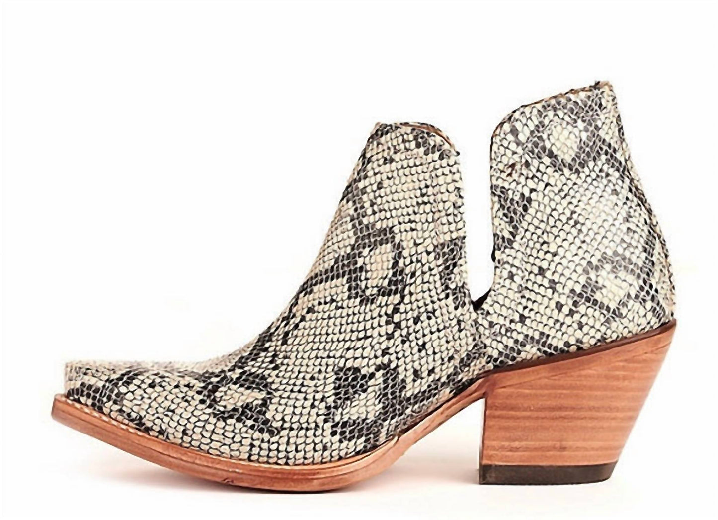 Ariat - Women's Western Leather Distressed Snake Dixon Bootie Boot