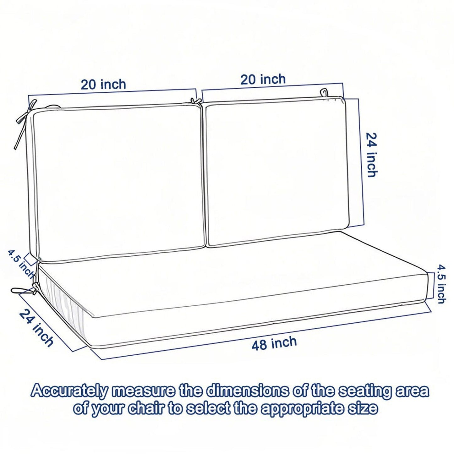Deep Seat Waterproof Replacement Patio Chair Cushions