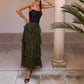 Cami Nyc - Gaia Metallic Chiffon Tiered Maxi Skirt