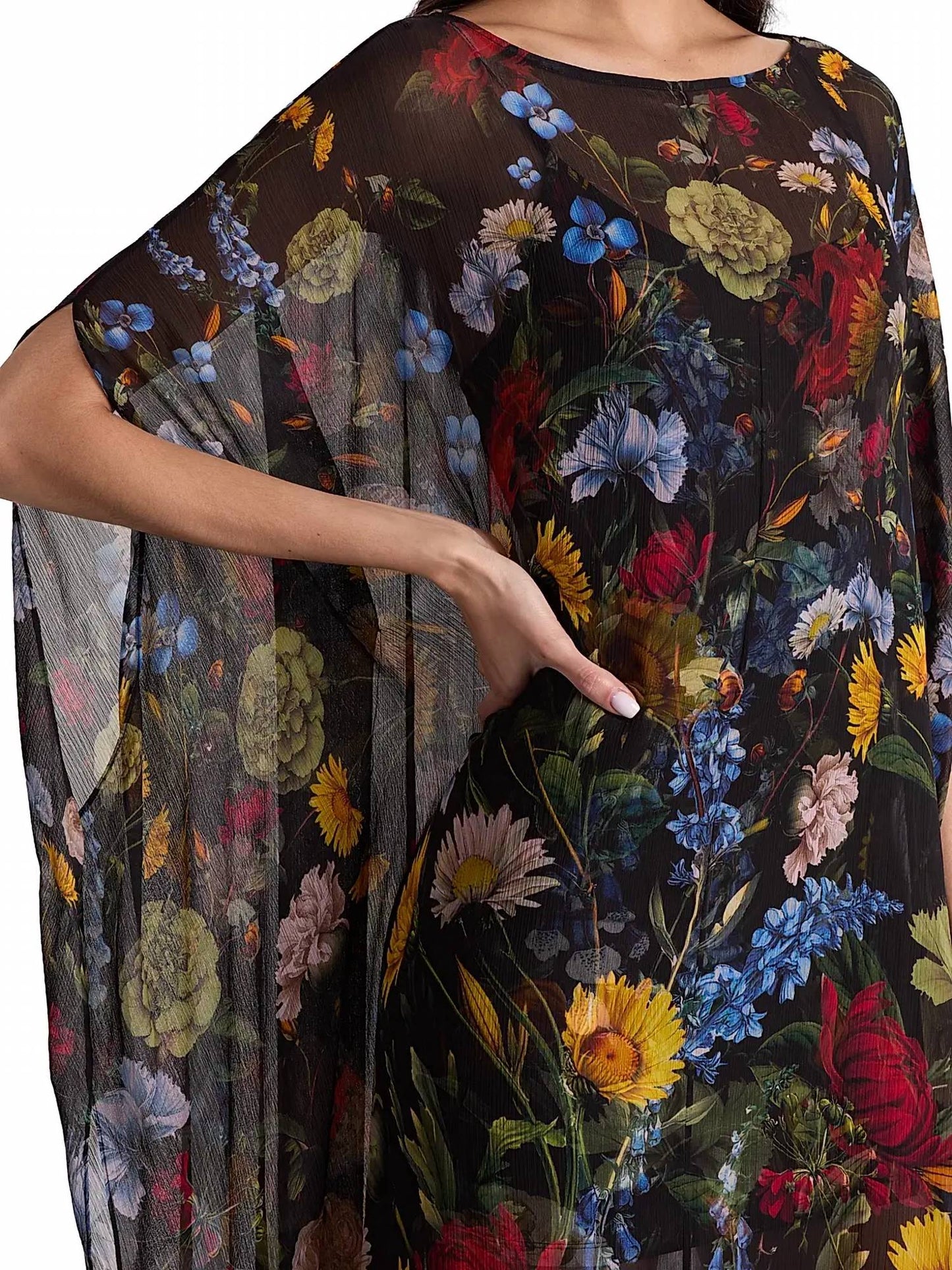 Alice + Olivia - Linn Cape Maxi Dress