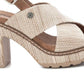 Xti - WOMEN'S HEELED PLATFORM SANDALS