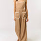 Lalavon - Laid-Back Charm Lace Trim Jumpsuit