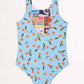 Seafolly - Girl's On Vacation Reversible One Piece Swimsuit