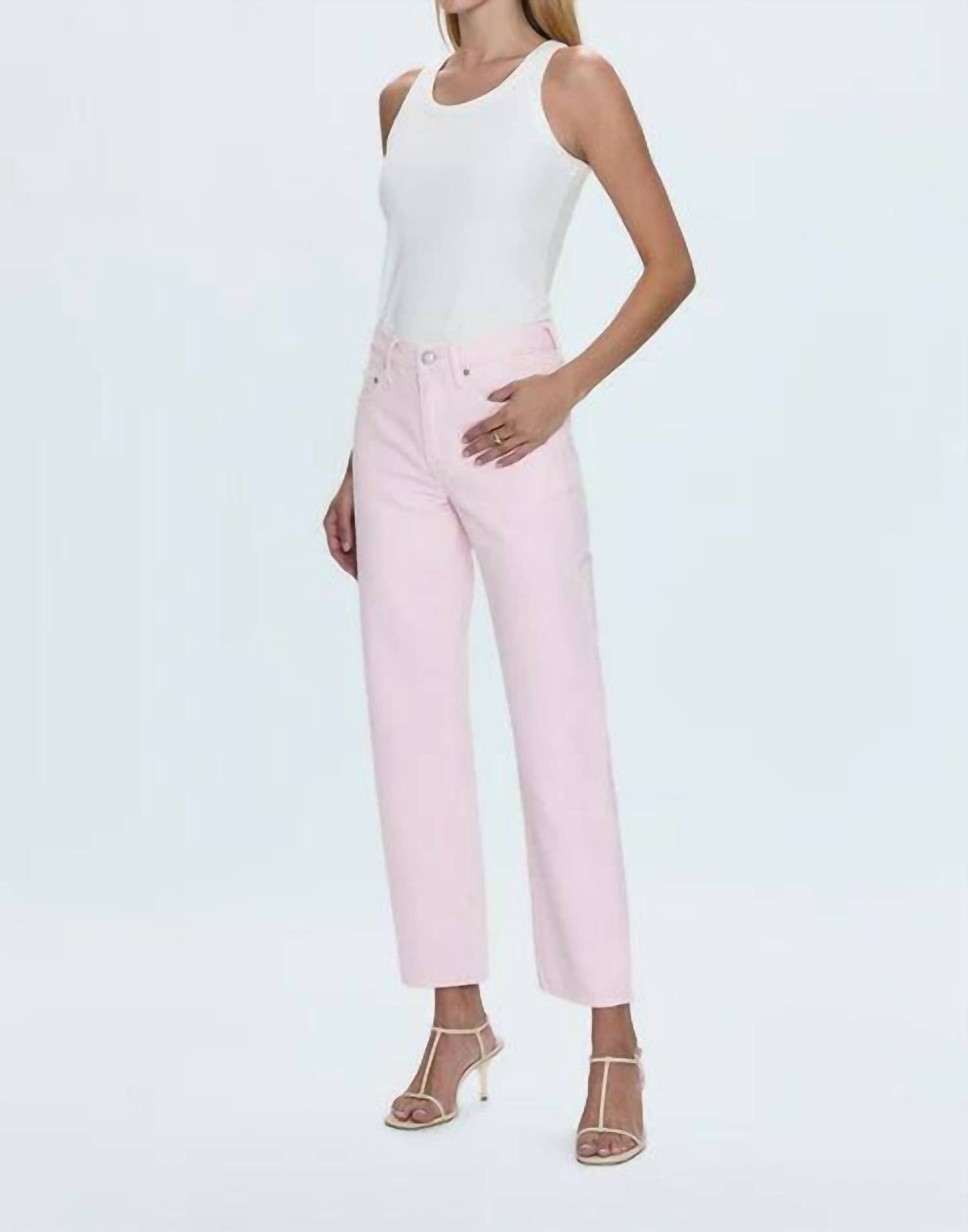 Pistola - Lexi Rise Bowed Straight Jeans