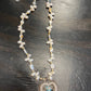A Rare Bird - Women's Pearls And Lace Necklace