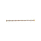 14K Yellow Gold 8.00 Cttw Champagne Diamond Floral Cluster Halo Link Bracelet (H-I Color, I1-I2 Clarity)