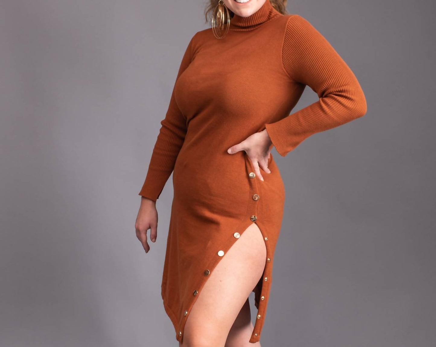 The Athletic Side Of Us - Ribbed Sweater Dress