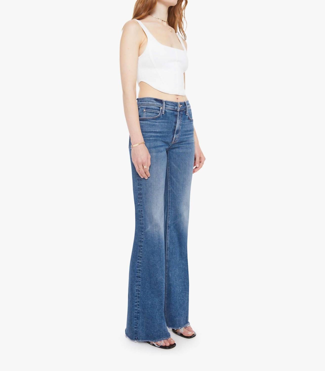 Mother - Doozy Sneak Fray Hem Jeans