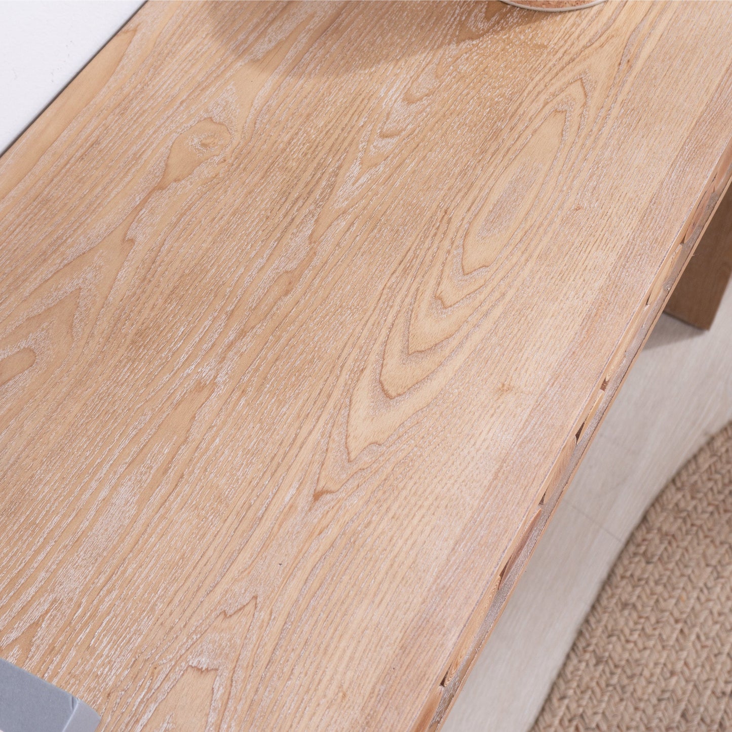Rustic Wood Console Table with Natural Log Accents – 62" Entryway Table