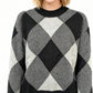 Aqua - Long Sleeve Textured Sweater