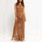 Little Trendy - Franny Knitted Beach Cover Up Maxi Dress