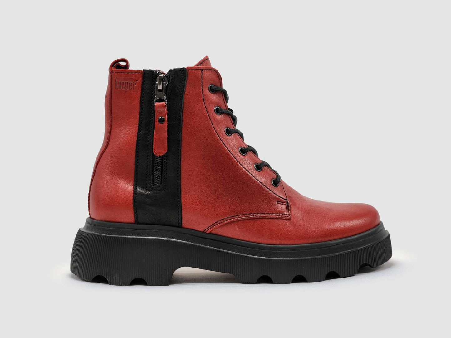 Kcr Group - Women's Modern Lined Zip-up Leather Boots