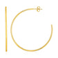 14k Yellow Gold Polished Hoop Earrings