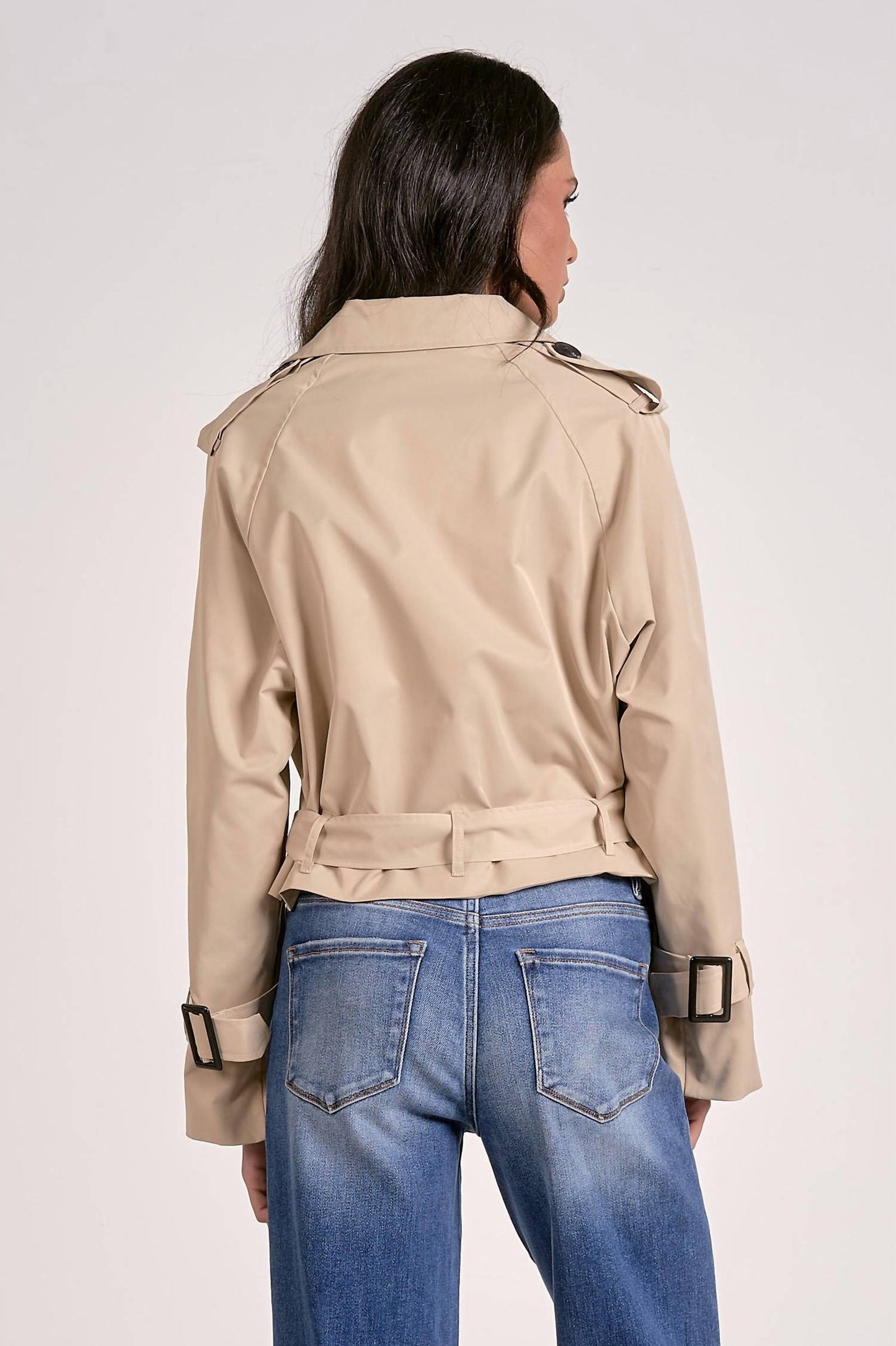 Elan - Cropped Trench Jacket
