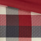 7 Piece Herringbone Comforter Set Red Cal King